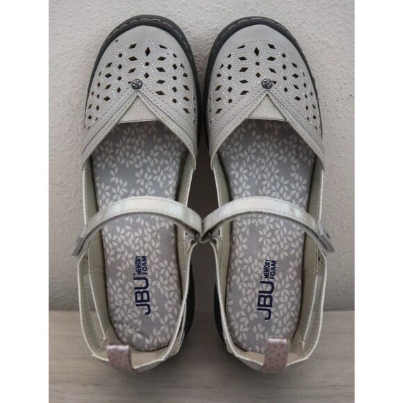 JBU x Jambu B4ROS65 Women's Sz 8M Light Gray Rosemary Classic Mary Jane Shoes - Picture 2 of 12